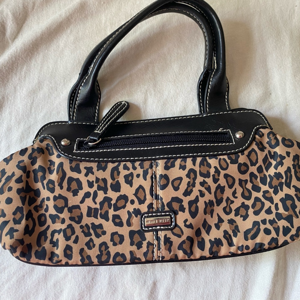 Nine west animal print small handbag